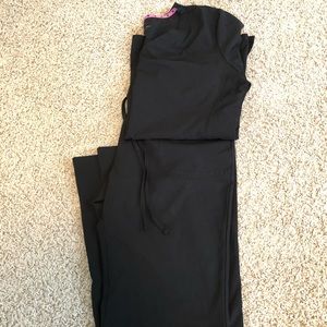 Heartsoul Black Scrub Set